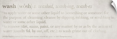 Definitions Wash