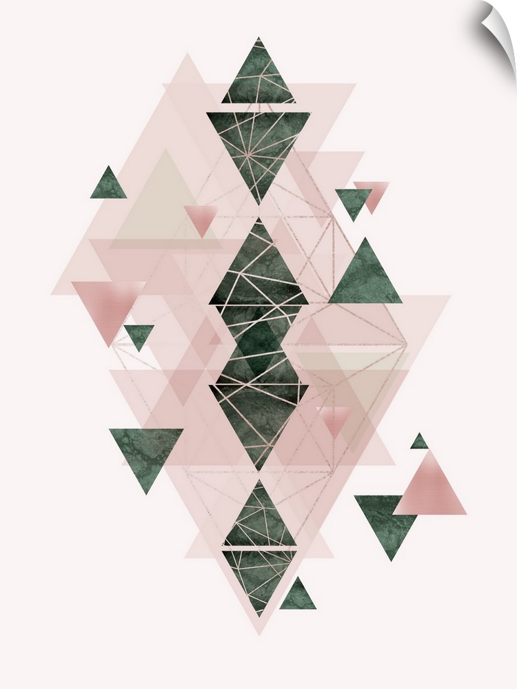 Pink Green Geometric 3