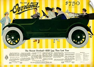 1910's USA Willys-Overland Magazine Advert