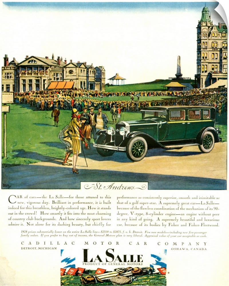 1920's USA La Salle Magazine Advert