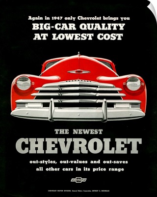 1940's USA Chevrolet Magazine Advert (detail)