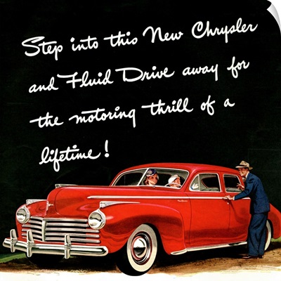 1940's USA Chrysler Magazine Advert (detail)