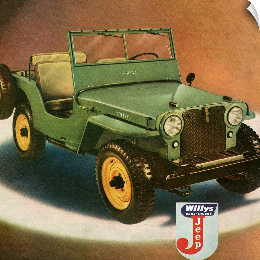 1940s USA Willys Magazine Advert (detail)