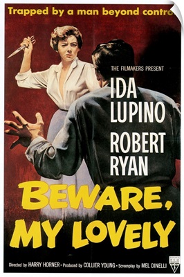 1950's USA Beware my Lovely Film Poster