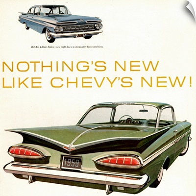 1950's USA Chevrolet Magazine Advert (detail)