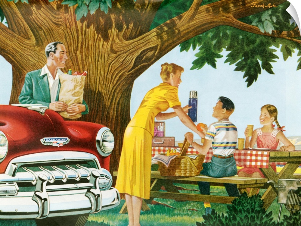 1950s USA Chevrolet Magazine Advert (detail)