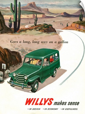 1950's USA Willys Magazine Advert