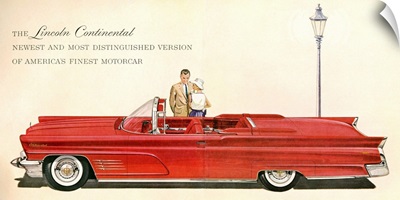 1960's USA Lincoln Magazine Advert (detail)