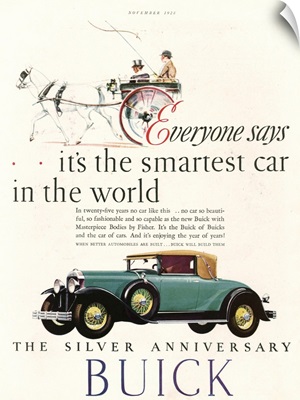 Buick, Silver Anniversary Automobile Advertisement