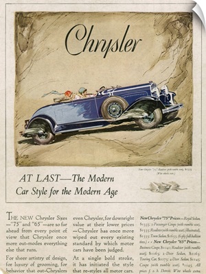 Chrysler Automobile Advertisement