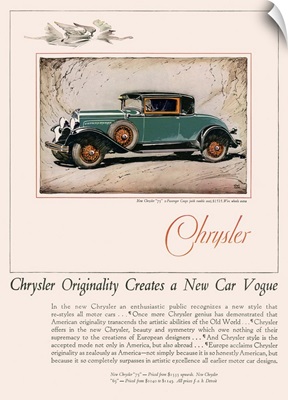 Chrysler Automobile Advertisement
