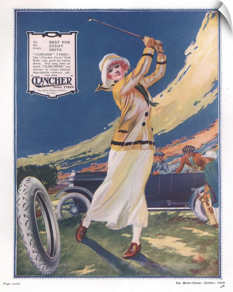 Clincher.1919.1910s.uk.golf tyres...