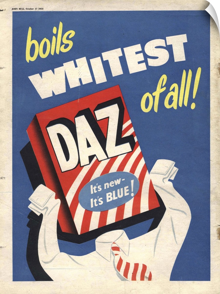 Daz.1950s.UK.washing powder products detergent...