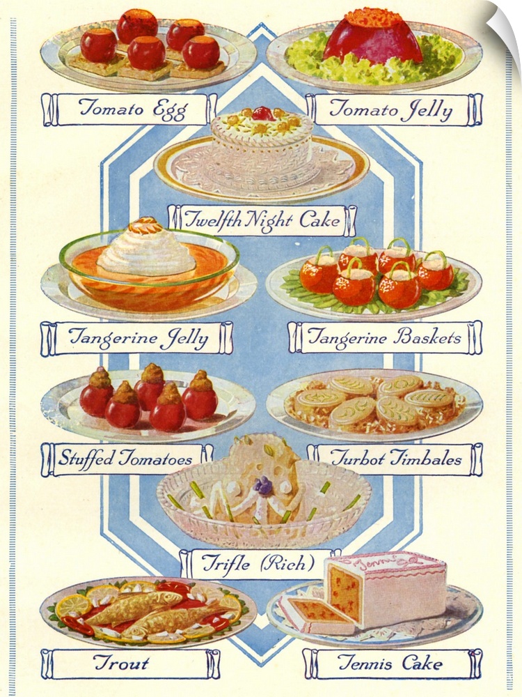 1920s UK Food Magazine Plate