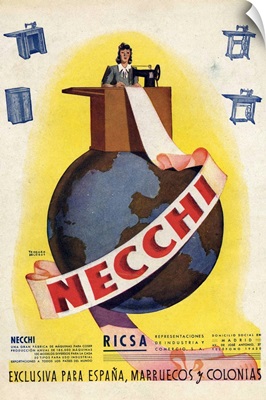 Necchi Sewing Machine Advertisement