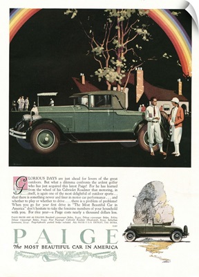 Paige Automobile Advertisement