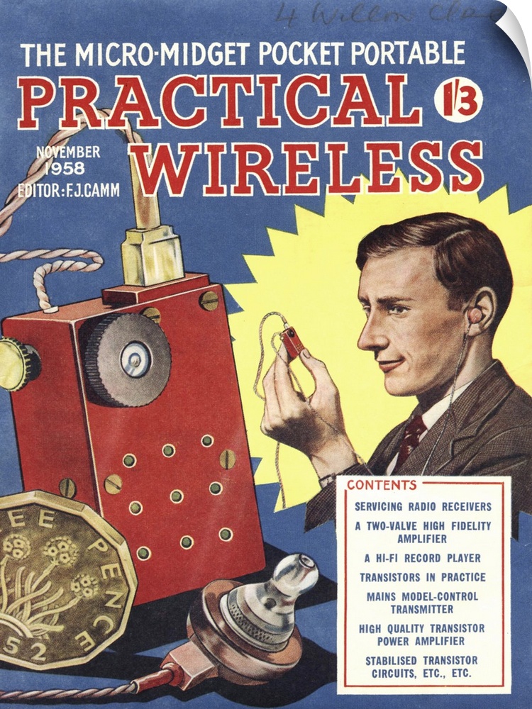 Practical Wireless.1950s.UK.radios diy hi-fi magazines  gadgets do it yourself.  ...