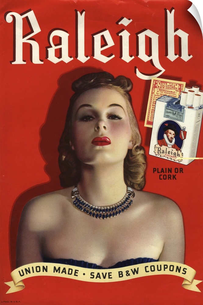 Raleigh.1930s.USA.glamour cigarettes smoking...