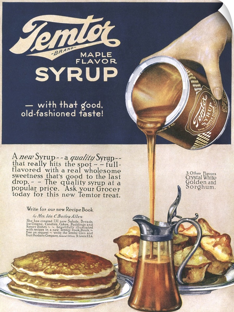 Temtor.1920s.USA.maple flavoured syrup...