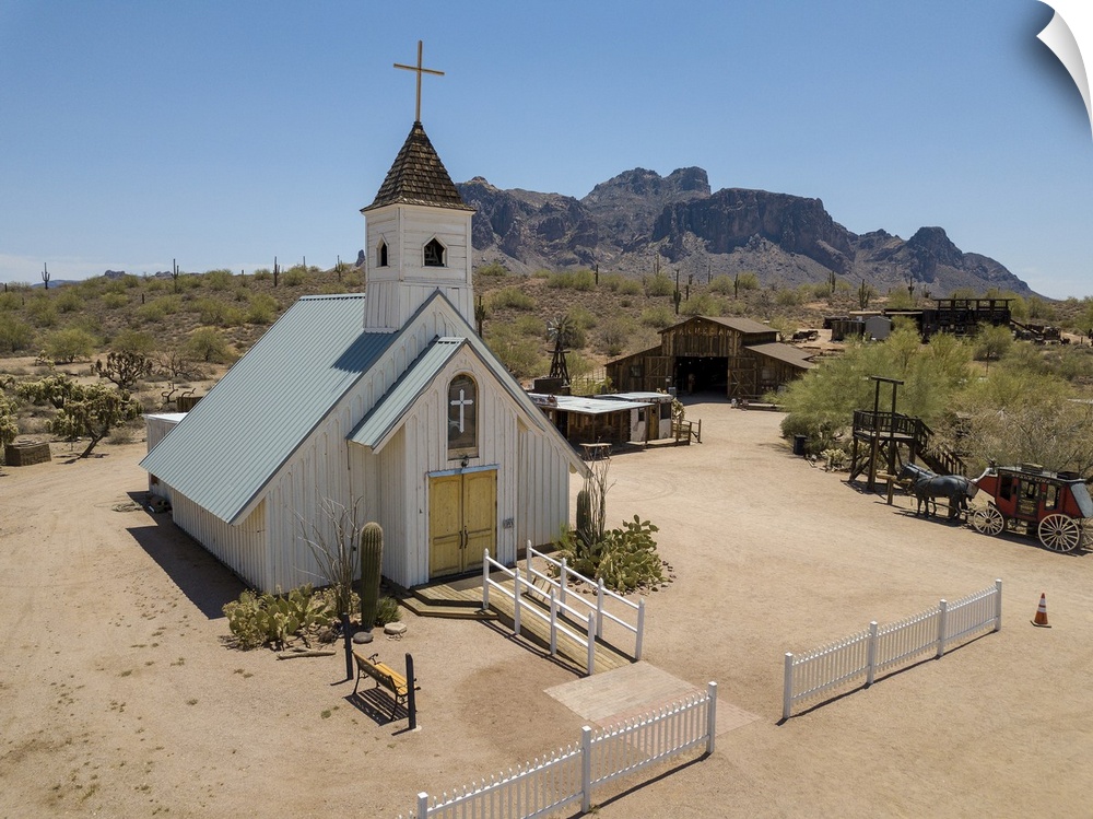 Church at superstition mountain, Apache Junction, Arizona, USA
