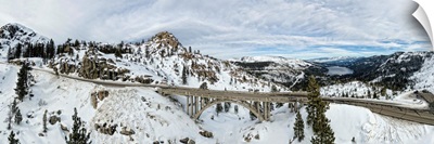 Donner Bridge wintry Panoramic
