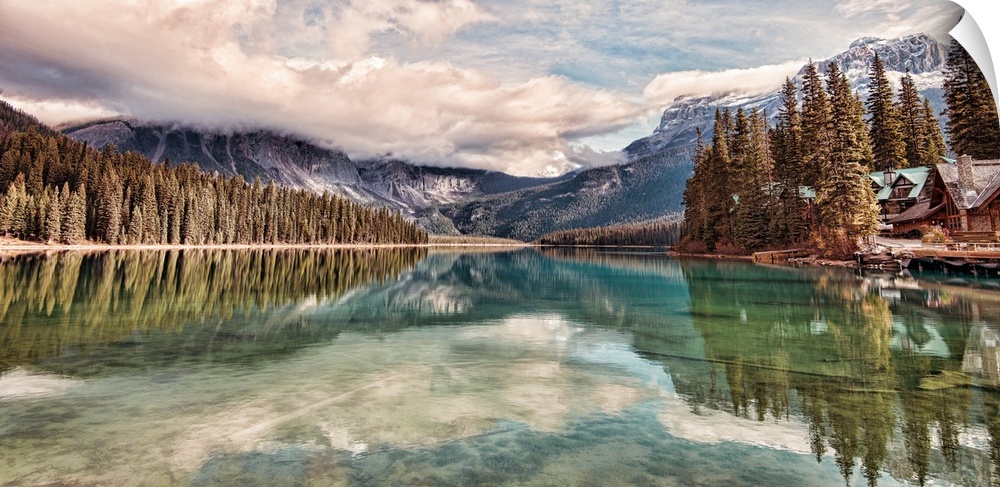 Emerald Lake is located in Yoho National Park, British Columbia, Canada. It is the largest of Yoho's 61 lakes and ponds, a...