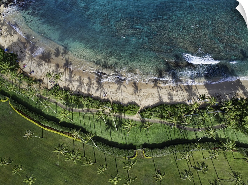 Kapalua Bay Maui. Straight down perspective in a morning capture.