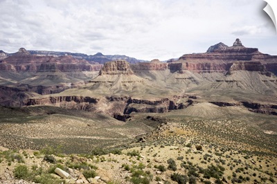 A View Into The Grand Canyon Along South Kaibab Trail, Arizona
