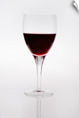 A Wine Glass With Red Wine