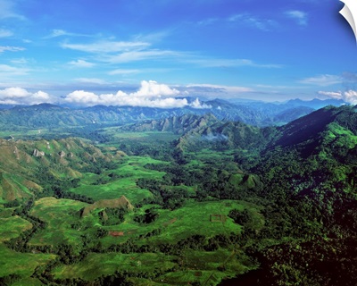 Aerial view of the Highlands, Papua New Guinea