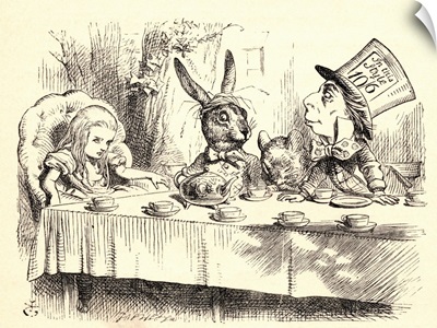 Alice At The Mad Hatter's Tea Party