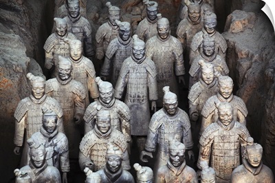 Army Of Terracotta Warriors In Xi'an, Shaanxi,China