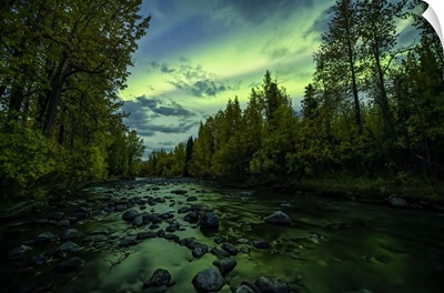 Aurora Borealis, Or Northern Lights, Dempster Highway, Yukon, Canada