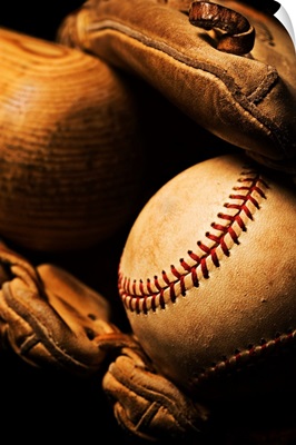 Baseball Bat, Ball, Glove