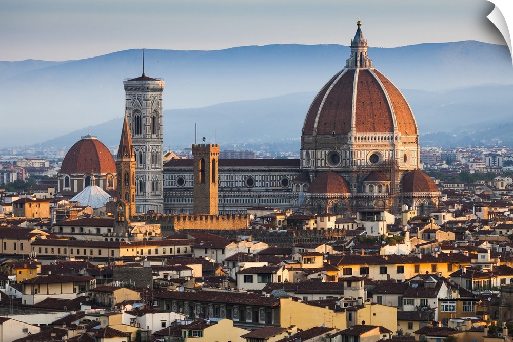 Basilica di Santa Maria del Fiore and City, Florence, Tuscany, Italy