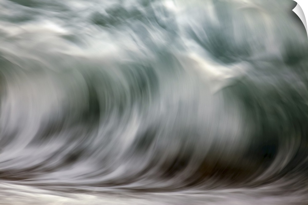 Blur of the motion of a wave, Hawaii, united states of America.