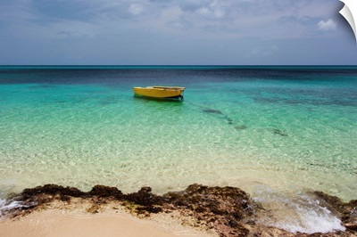 Boat in the turquoise water, Frederiksted, St. Croix, Virgin Islands
