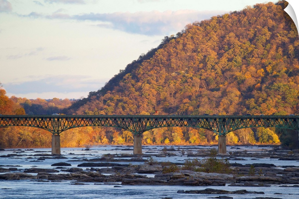 A bridge over the Potomac River near Harpers Ferry.