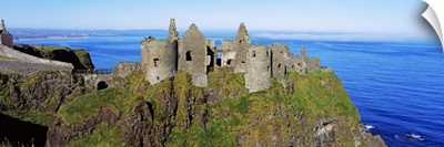 Castle On A Cliff, Dunluce Castle, County Antrim, Northern Ireland