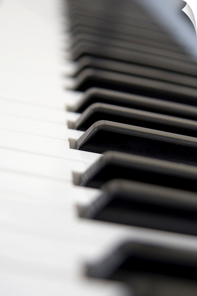 Close Up Of Piano Keyboard.
