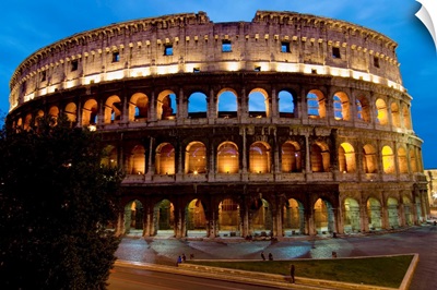 Colosseum At Dusk; Europe, Italy, Rome