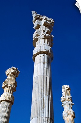 Columns Of Xerxes Gateway Against Clear Sky