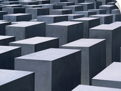 Concrete Blocks At Jewish Holocaust Memorial; Berlin, Germany