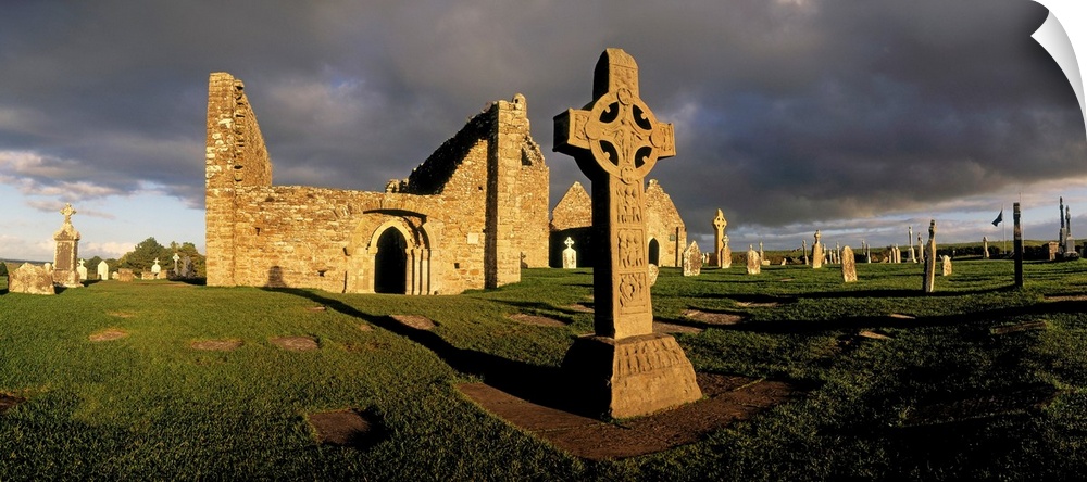 Cross Of The Scriptures at Clonmacnoise Monastery, Co Offaly, Ireland
