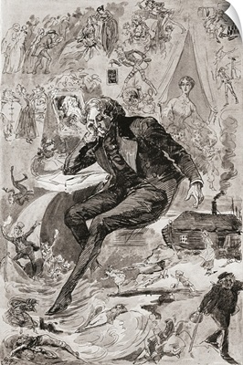 David Copperfield. Illustration for the Charles Dickens novel David Copperfield