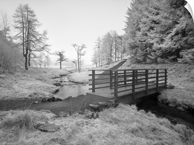 Footbridge Over Bleamoss Beck Just Below Blea Tarn In The Lake District National Park
