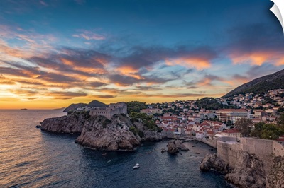 Fort Lovrjenac At Sunset, Dubrovnik, Dubrovnik-Neretva County, Croatia