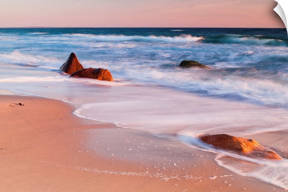 Gay Head Public Beach at sunset, Martha's Vineyard, Massachusetts