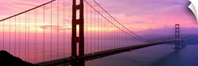 Golden Gate Bridge At Sunrise, San Francisco, California