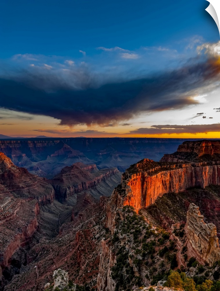 Grand Canyon North Rim at sunset, Arizona, United States of America